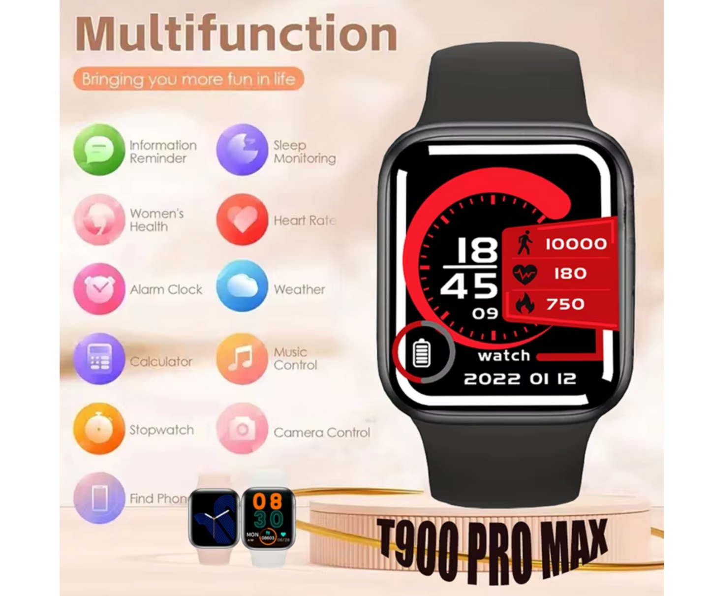 Smartwatch serie 9 T900 Pro Max 2024